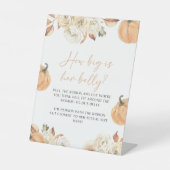 小さなカボチャの秋どのように彼女の腹のゲーム 台座サイン (正面)