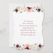 小さなカボチャの秋のベビーシャワーガール 招待状 (裏面)