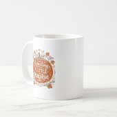 小さなカボチャの秋の妊娠Tシャツを期待する_1 コーヒーマグカップ (正面左)
