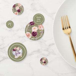 小さなカボチャの秋の赤ちゃんシャワーパーティーデコル コンフェッティ