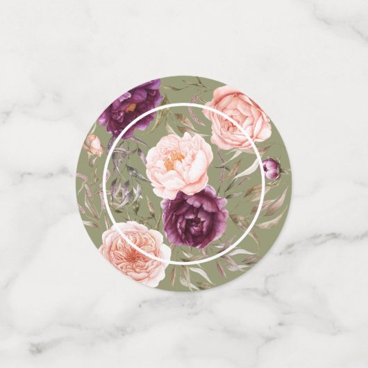 小さなカボチャの秋の赤ちゃんシャワーパーティーデコル コンフェッティ (スモール正面)