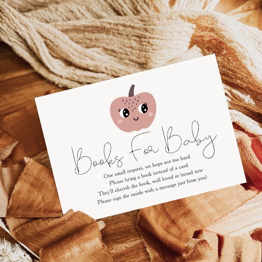 小さなカボチャの赤ちゃんシャワーベビー エンクロージャーカード