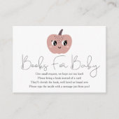 小さなカボチャの赤ちゃんシャワーベビー エンクロージャーカード (正面)