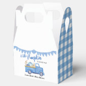 小さなカボチャの青いト素朴ラックの赤ちゃんシャワー フェイバーボックス (オープン)