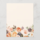 小さなカボチャの黒板秋フローラ赤ちゃんシャワー (裏面)