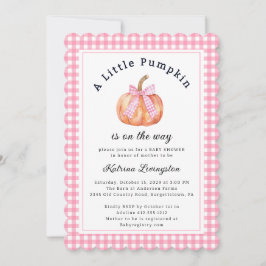 小さなカボチャはほとんど赤ちゃんシャワーの招待 招待状