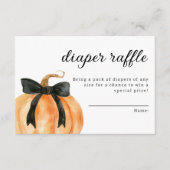 小さなカボチャはほとんど赤ちゃんシャワー エンクロージャーカード (正面)