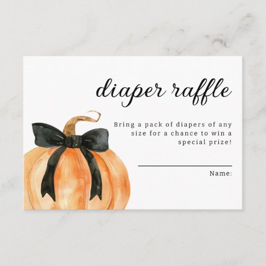 小さなカボチャはほとんど赤ちゃんシャワー エンクロージャーカード (正面)