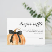 小さなカボチャはほとんど赤ちゃんシャワー エンクロージャーカード (スタンド正面)