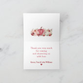 小さなカボチャはマルサラの赤ちゃんシャワーの途中にある サンキューカード (内部)