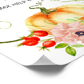 小さなカボチャは赤ちゃんのシャワーを飲む途中にある ポスター (角)