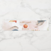 小さなカボチャは赤ちゃんシャワーの途中にある ペットボトルラベル (シングルラベル)