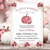 小さなカボチャは赤ちゃんシャワーの途中にある 招待状