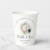 小さなカボチャは赤ちゃんシャワーの途中にある 紙コップ (裏面)