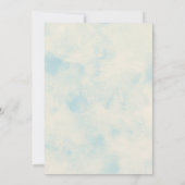 小さなカボチャは赤ちゃんシャワー素朴の途中にある 招待状 (裏面)