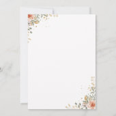 小さなカボチャは、秋の赤ちゃんシャワーの方法である 招待状 (裏面)