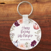 小さなカボチャフローラ秋パーティーのスクアール キーホルダー (正面)