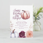 小さなカボチャフローラ秋紫の桃の写真 (スタンド正面)