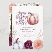 小さなカボチャフローラ秋紫の桃の写真 (正面/裏面)