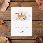 小さなカボチャフローラ赤ちゃんシャワーありがとう ノートカード