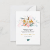 小さなカボチャフローラ赤ちゃんシャワーありがとう ノートカード (正面)