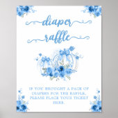 小さなカボチャ弓ベビーシャワー男の子おむつ ポスター (正面)