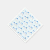 小さなカボチャ弓秋男の子の赤ちゃんシャワー スタンダードカクテルナプキン (角)