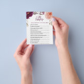 小さなカボチャ水色のフローラシャワーゲーム チラシ (手)