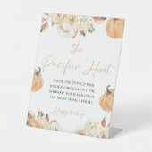 小さなカボチャ秋おしゃぶりハンターゲーム 台座サイン (正面)