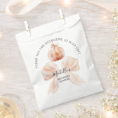 小さなカボチャ秋の秋ありがとう赤ちゃんシャワー フェイバーバッグ (クリップ留めされた状態)