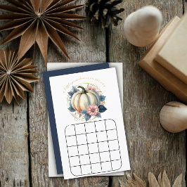 小さなカボチャ秋の秋フローラビンゴゲーム