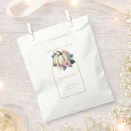 小さなカボチャ秋の秋フローラベビーシャワー フェイバーバッグ