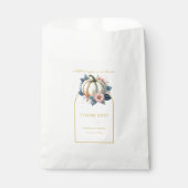 小さなカボチャ秋の秋フローラベビーシャワー フェイバーバッグ (正面)