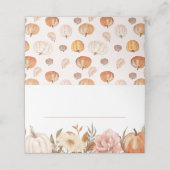 小さなカボチャ秋の秋フローラベビーシャワー プレイスカード (外部開封)