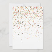 小さなカボチャ秋の秋フローラベビーシャワー 招待状 (裏面)