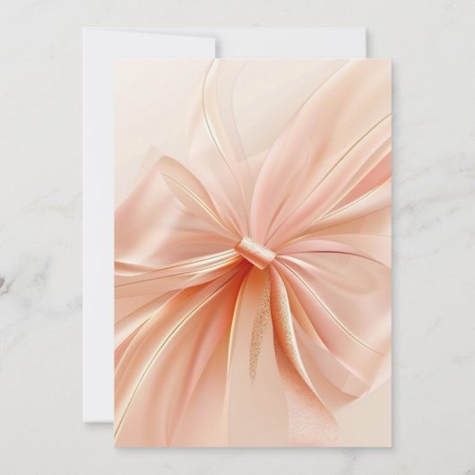 小さなカボチャ秋の秋フローラベビーシャワー 招待状 (裏面)