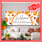 小さなカボチャ秋の秋フローラベビーシャワー 横断幕