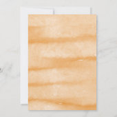 小さなカボチャ秋の秋フローラ赤ちゃんシャワー 招待状 (裏面)