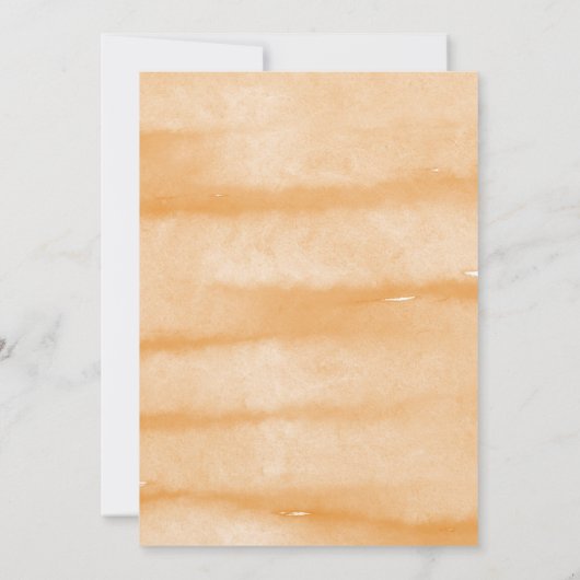 小さなカボチャ秋の秋フローラ赤ちゃんシャワー 招待状 (裏面)