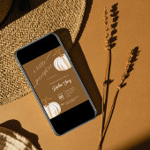 小さなカボチャ秋ボホ赤ちゃんシャワー 招待状