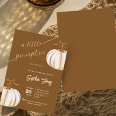 小さなカボチャ秋ボホ赤ちゃんシャワー 招待状