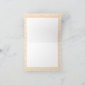 小さなカボチャ素朴ボホ秋赤ちゃんシャワー サンキューカード (内部)