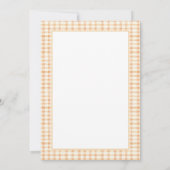 小さなカボチャ素朴ボホ秋赤ちゃんシャワー サンキューカード (裏面)