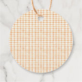 小さなカボチャ素朴ボホ秋赤ちゃんシャワー フェイバータグ (裏面)