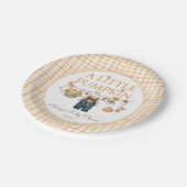 小さなカボチャ素朴ボホ秋赤ちゃんシャワー ペーパープレート (アングル)