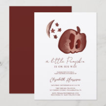 小さなカボチャ青い水色の男の赤ちゃんシャワーI