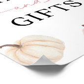 小さなカボチャ1枚のカードとギフト ポスター (角)