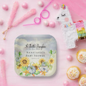 小さなカボチャ |ひまわり少年の赤ちゃんシャワー ペーパープレート (パーティー)