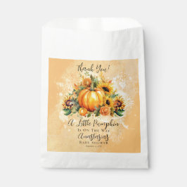 小さなカボチャ |ひまわり秋赤ちゃんシャワー フェイバーバッグ