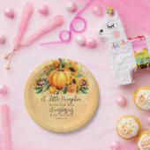 小さなカボチャ |ひまわり秋赤ちゃんシャワー ペーパープレート (パーティー)